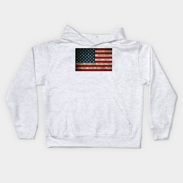 First Amendment Freedom Kids Hoodie by JimDeFazioPhotography